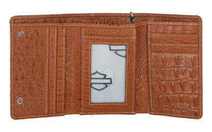 Portefeuille Harley-Davidson® pour homme, modèle Croco B&S - MWM126/35
