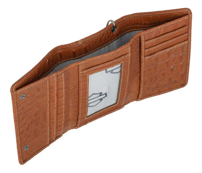 Portefeuille Harley-Davidson® pour homme, modèle Croco B&S - MWM126/35