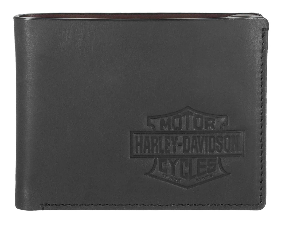 Portefeuille en cuir Harley-Davidson® pour homme, style vintage - MWM129/08