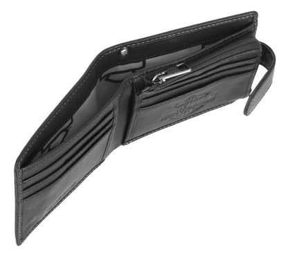 Portefeuille Harley-Davidson® pour homme, en cuir véritable noir - MWM130/08-BLK