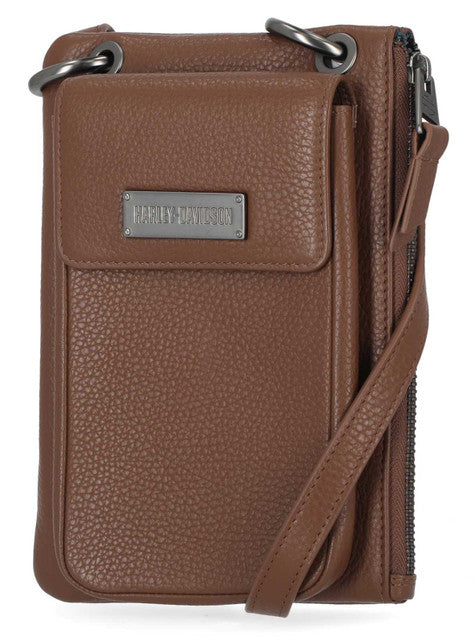 Sac à bandoulière coque de téléphone (MWW004-COGNAC)