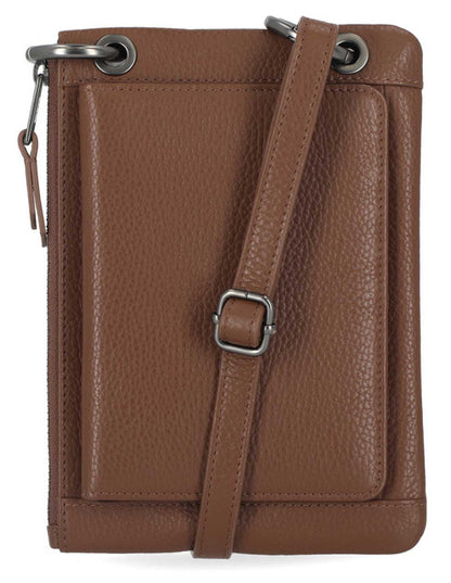 Sac à bandoulière coque de téléphone (MWW004-COGNAC)