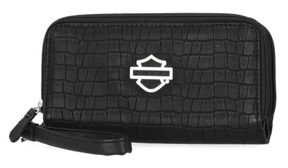 Portefeuille Harley-Davidson® pour femme, motif croco - MWW049/08