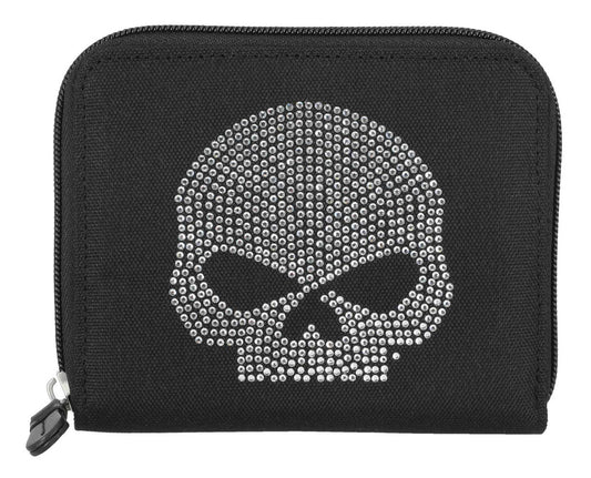 Portefeuille zippé Harley-Davidson® Bling Willie G RFID pour femme - MWW051