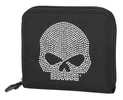Portefeuille zippé Harley-Davidson® Bling Willie G RFID pour femme - MWW051