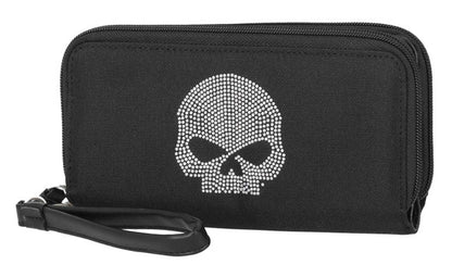 Portefeuille à dragonne zippé H-D® Bling Willie G pour femme - MWW052