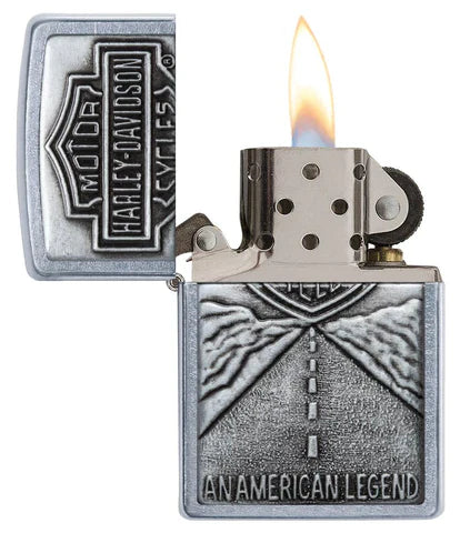 HD STREET CHROME EMBLEM ZIPPO - 20229