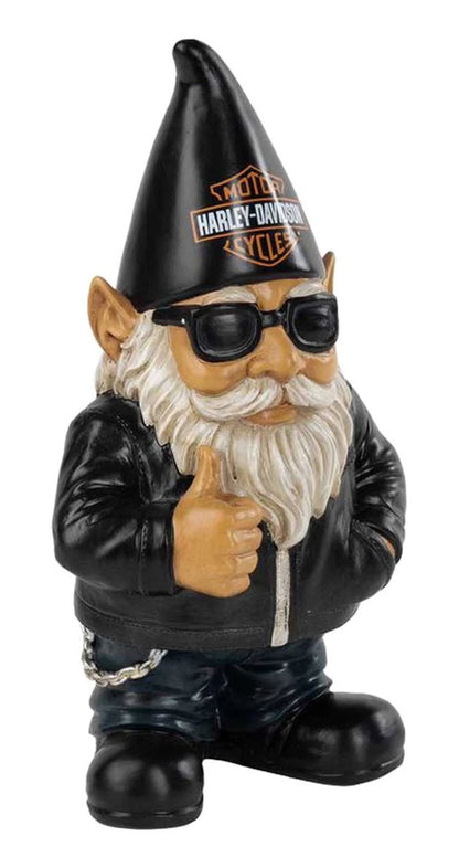 Nain de jardin motard sculpté Harley-Davidson B&S - HDX-99392