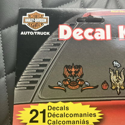 Kit d'autocollants Harley-Davidson pour vitres de voiture ou camion - 5367-D