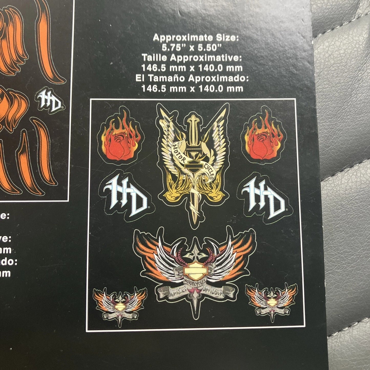 Kit d'autocollants Harley-Davidson pour vitres de voiture ou camion - 5367-D