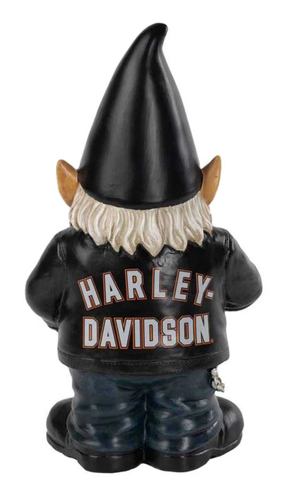 Nain de jardin motard sculpté Harley-Davidson B&S - HDX-99392