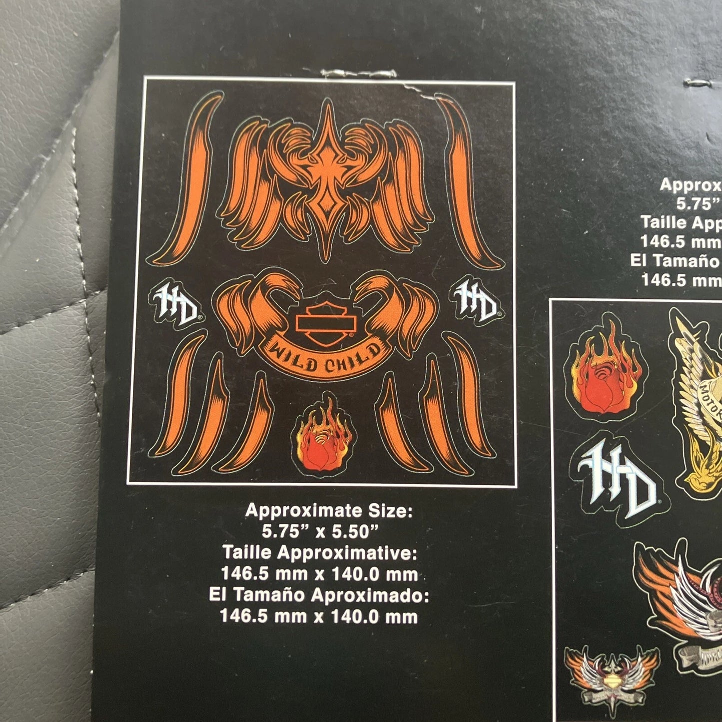 Kit d'autocollants Harley-Davidson pour vitres de voiture ou camion - 5367-D