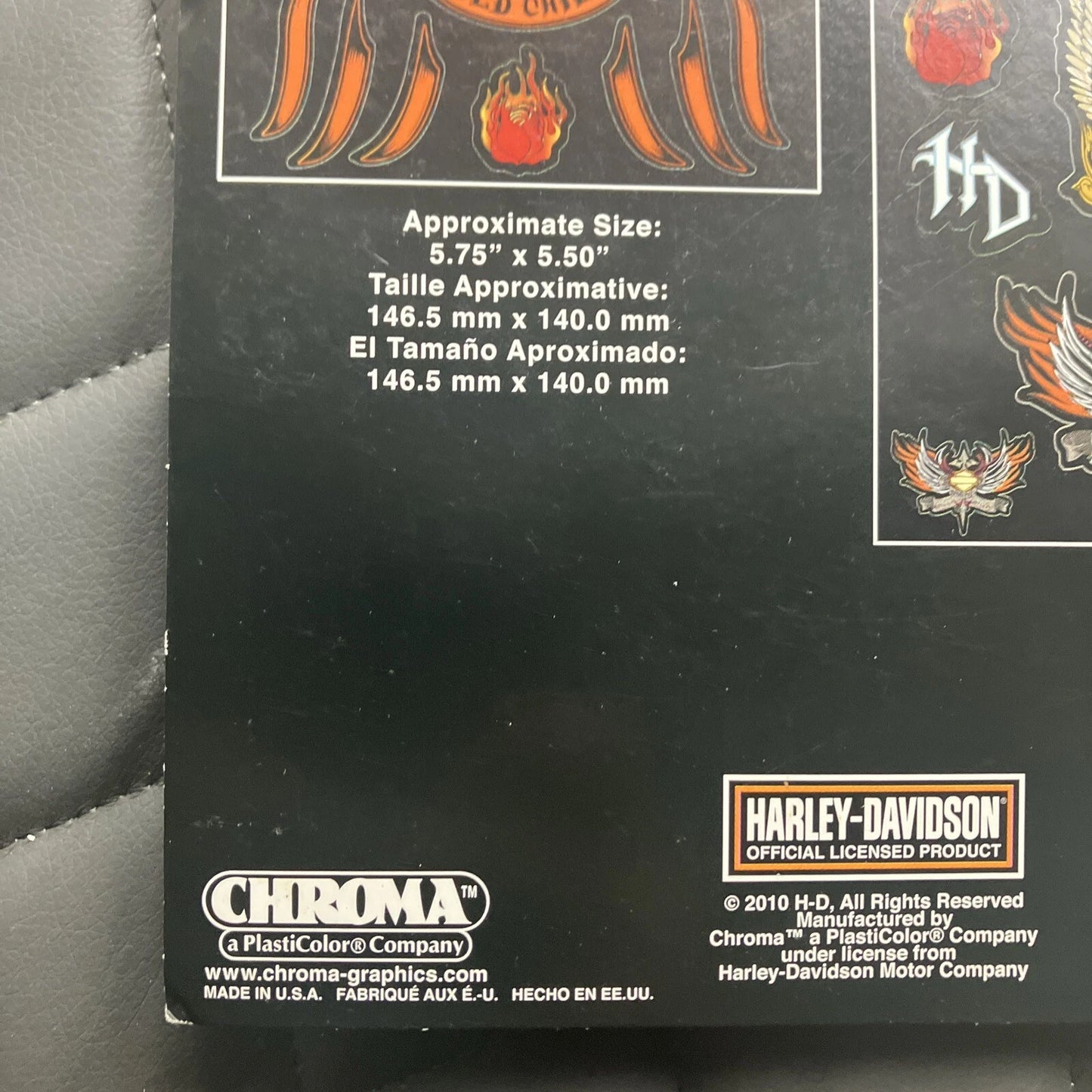 Kit d'autocollants Harley-Davidson pour vitres de voiture ou camion - 5367-D