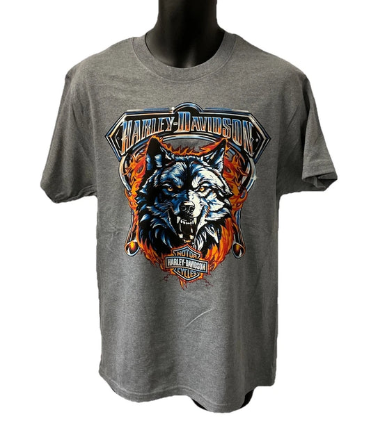 TSHIRT GROWL FLAME MEDIUM GREY POUR HOMME - 3002351
