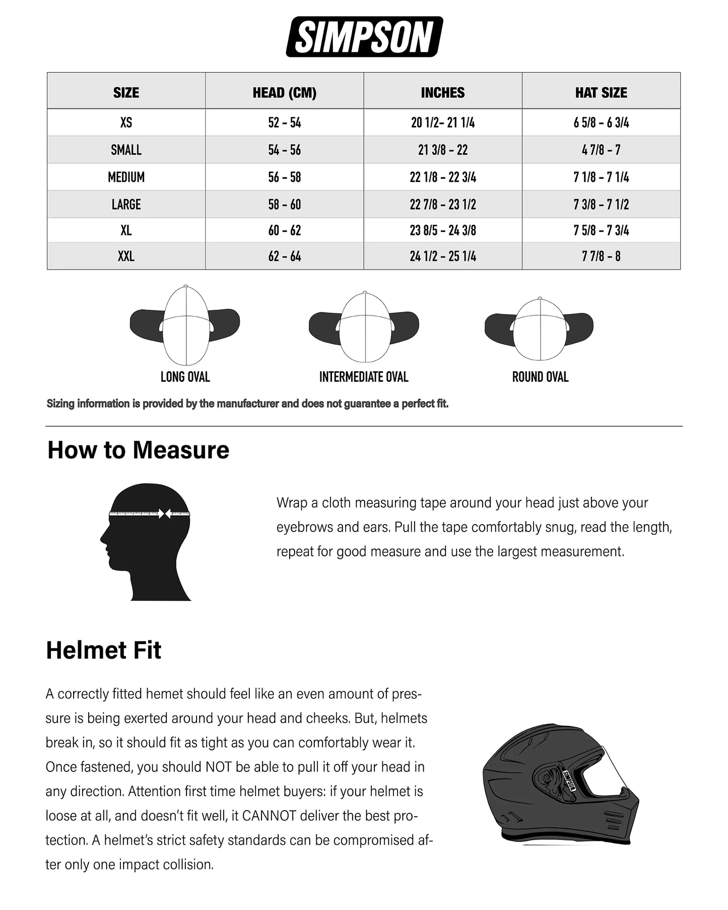 Casque Simpson Speed Bandit Noir Mat (SPB-MBK)