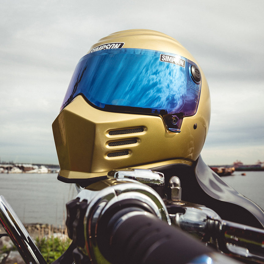 Visière iridium pour casque Simpson Outlaw Bandit (89203-IRI ...