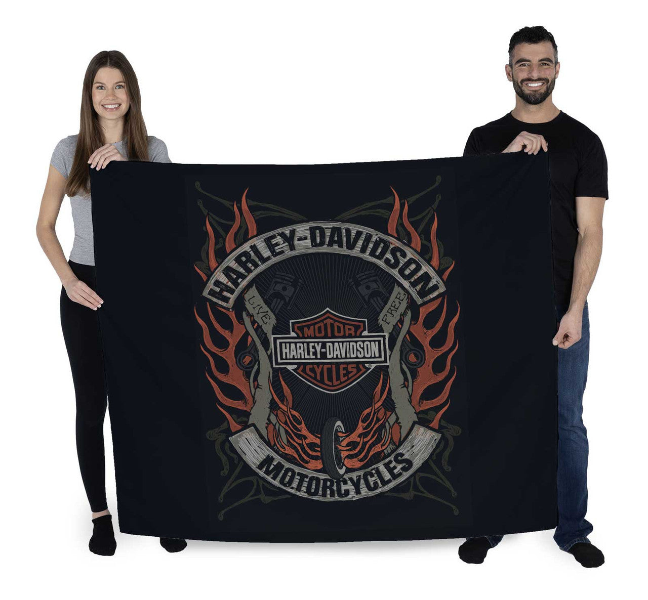 Tapisserie murale imprimée Harley-Davidson® Outlaw - 1HDM/T1200/0002/RET