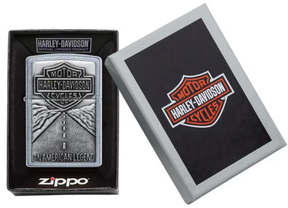 HD STREET CHROME EMBLEM ZIPPO - 20229