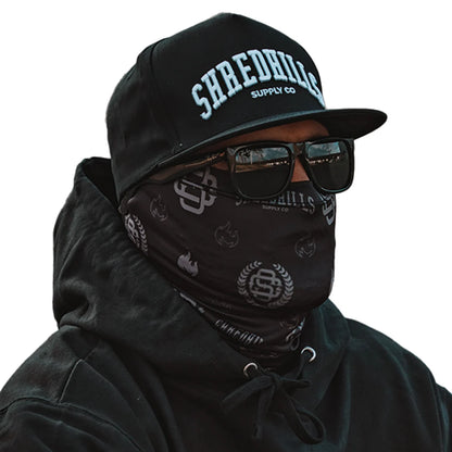 Foulard tube Shredhills noir et gris - FACEBG-ONESIZE